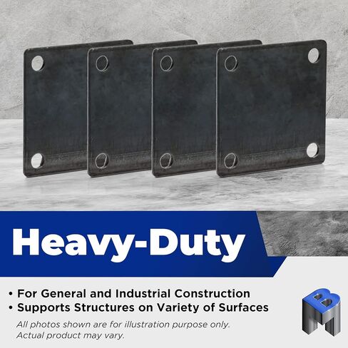 Base Plate Square Corner 8" X 8" X 3/8" - 2 pack in Saudi Arabia