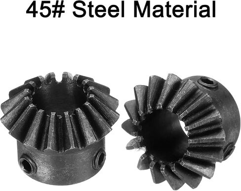 uxcell 4pcs Bevel Gear 1.5 Module 1:1 Reduction Rate 16T 12mm Hole Dia Bevel Pinion Gear Brass, 90 Degree Steering Gear for Hardware Mechanical Rotation in Saudi Arabia