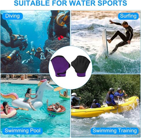 PATIKIL Webbed Swimming Gloves Swim Gloves Aquatic Fitness in Saudi Arabia