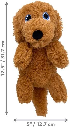 KONG Comfort Pups Low Stuffing Plush Fur and Crinkly Noise with Squeaker (Small, Pierre) in Saudi Arabia
