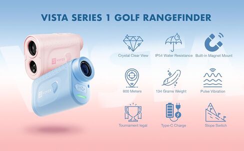 Golf Rangefinder with Slope, VOVEX Vista, 880 Yards Laser Range Finder for Golfing, 6X Magnification, Fast Flag Locking Vibration, Rechargeable with Magnet Stripe in Saudi Arabia