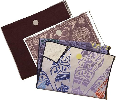 منشفة سجادة اليوجا يوجيتوس - خفيفة الوزن، ألياف دقيقة سريعة الجفاف، تقنية مضادة للانزلاق، تستخدم في اليوجا الساخنة، فينياسا والطاقة، 71 بوصة (180 سم)، جيجا بيربل in Kuwait