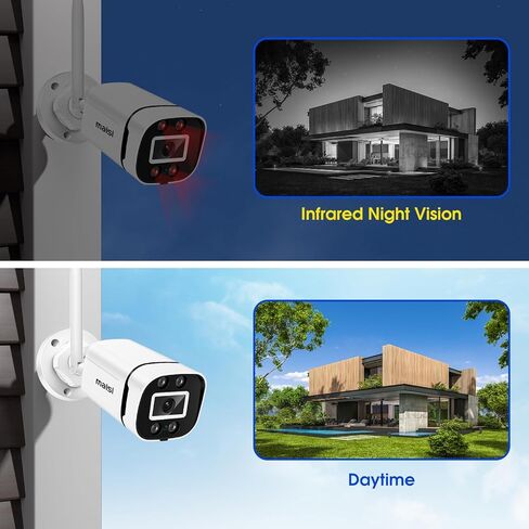 نظام كاميرا أمان لاسلكي 8 قنوات، نظام CCTV NVR بدقة 2 ميجابكسل مع محرك أقراص ثابتة سعة 1 تيرابايت، كاميرات IP WiFi خارجية 8X Bullet، تسجيل صوتي، رؤية نهارية/ليلية، اكتشاف الإنسان، تنبيه عبر البريد الإلكتروني للتطبيق in Kuwait