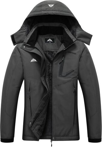 MOERDENG Women's Ski Jacket Waterproof Winter Coat Hooded Snowboarding Jacket Warm Winter Jacket in Kuwait