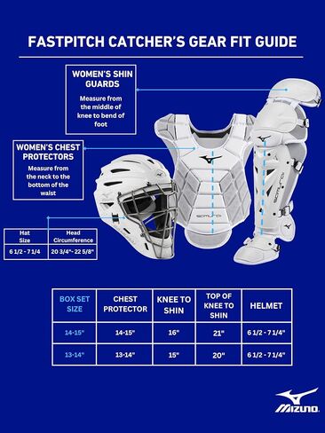 Mizuno Mizuno Women's Samurai Boxed Catcher's Gear Set in Saudi Arabia