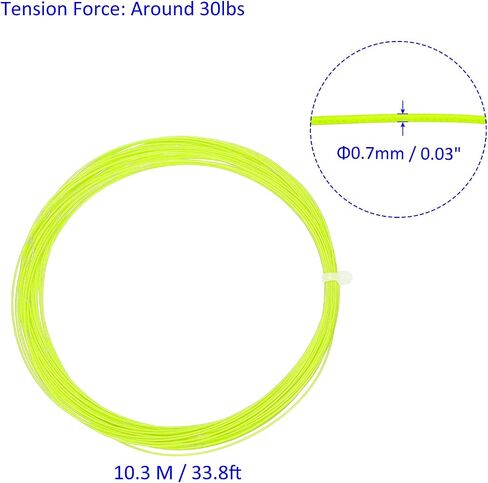 Badminton Racket String High Flexibility Training Nylon Racquet String Line Badminton Repair Accessory for Badminton in Saudi Arabia