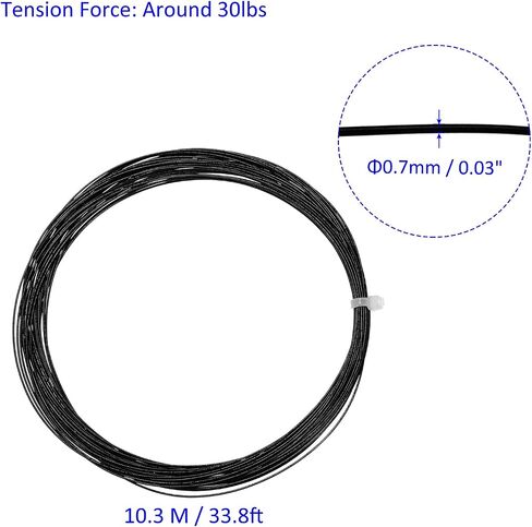 Badminton Racket String High Flexibility Training Nylon Racquet String Line Badminton Repair Accessory for Badminton in Saudi Arabia