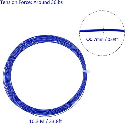 Badminton Racket String High Flexibility Training Nylon Racquet String Line Badminton Repair Accessory for Badminton in Saudi Arabia