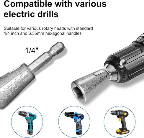 Smasener Wire Stripper for AWG, 14-12-10-8 Gauge Electric Wire Stripper, Wire Twister Tool for Drill, Portable Wire Twister for Power Drill, Cable Quick Stripping and 25PCS Wire Connectors Nuts in Saudi Arabia