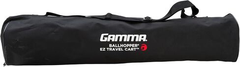 عربة السفر GAMMA Sports EZ XD: آلة كرة التنس المحمولة وعربة تخزين كرة المخلل مع عجلات، حقيبة نايلون متينة، سعة 150/120، تتضمن حقيبة حمل in Kuwait