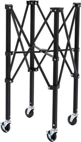 عربة السفر GAMMA Sports EZ XD: آلة كرة التنس المحمولة وعربة تخزين كرة المخلل مع عجلات، حقيبة نايلون متينة، سعة 150/120، تتضمن حقيبة حمل in Kuwait