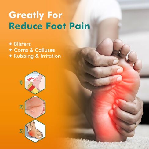 Corn Cushions, Self-Stick Callus Cushions, Corn Pads for Toes, Feet, Bottom of Foot, Heel | Protect Calluses and Reduce Friction - Oval Shape, 10 Sheets (90 Count Total) in Saudi Arabia