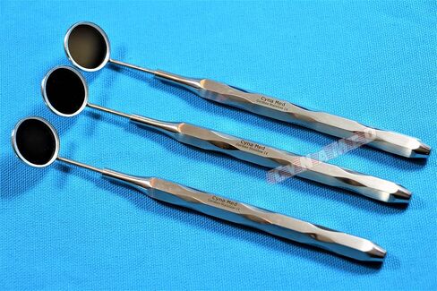 Cynamed Premium German -New Design Hollow Dental Mirror Handle with Replaceable Dental Mouth Mirror #5 Teeth Inspection Cleaning Examination Tool (1 Each) in Saudi Arabia