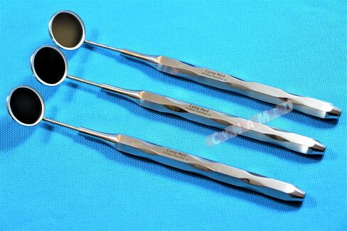 Cynamed Premium German -New Design Hollow Dental Mirror Handle with Replaceable Dental Mouth Mirror #5 Teeth Inspection Cleaning Examination Tool (1 Each) in Saudi Arabia