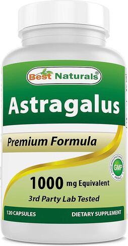 Best Naturals Astragalus Extract 1000 Mg 120 Capsules (Pack of 2) in Saudi Arabia