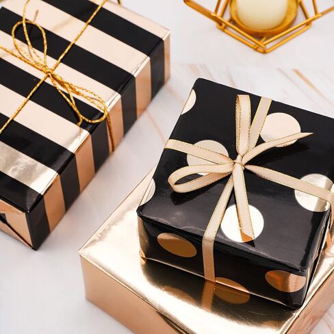 لفات ورق التغليف RUSPEPA - لفافة صغيرة - 17 بوصة × 10 أقدام لكل لفة، إجمالي 3 لفات، بالون، زهرة وتهنئة عيد ميلاد in Kuwait