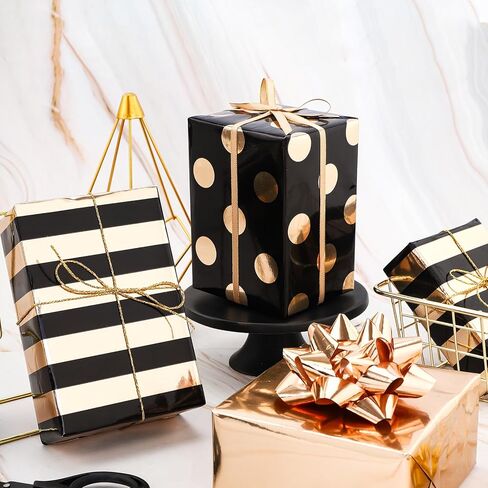 لفات ورق التغليف RUSPEPA - لفافة صغيرة - 17 بوصة × 10 أقدام لكل لفة، إجمالي 3 لفات، بالون، زهرة وتهنئة عيد ميلاد in Kuwait