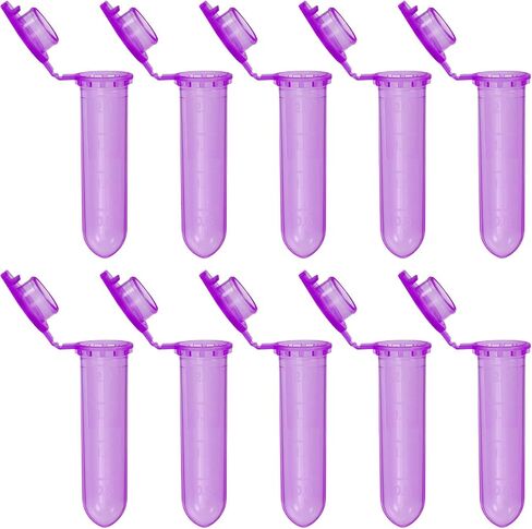 PATIKIL 2ML Plastic Centrifuge Tubes, 500 Pcs Round Bottom Centrifuge Tube with Snap Cap and Graduated Marks for Laboratory Sample, Yellow in Saudi Arabia