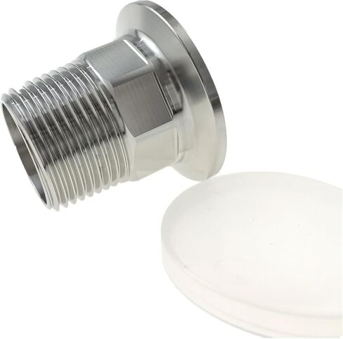 SS304 الفولاذ المقاوم للصدأ 1.5 "ثلاثي المشبك إلى 1" NPT ذكر الخيوط محول تركيب الأنبوب الصحي in Kuwait