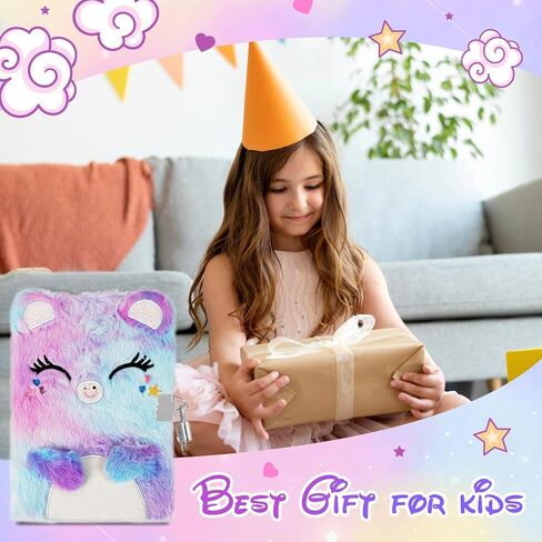 BREENHILL Rabbit Diary for Girls with Lock, Gift for 6 7 8 Year Old Girl, Secret Diary Journal Notebook in Saudi Arabia