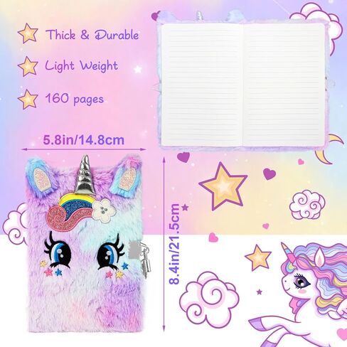 BREENHILL Rabbit Diary for Girls with Lock, Gift for 6 7 8 Year Old Girl, Secret Diary Journal Notebook in Saudi Arabia