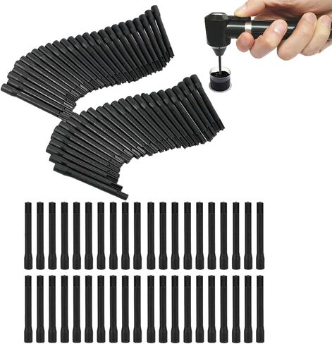 Tattoo Ink Mixer Machine 𝗦𝗲𝘁 - 100Pcs Yugui Ink Mixing Sticks and 100Pcs Tattoo Ink Cups Pigment Mixer Agitator Sticks Black Electric Color Tattoo Mixer Machine for Makeup Eyebrow Color in Saudi Arabia