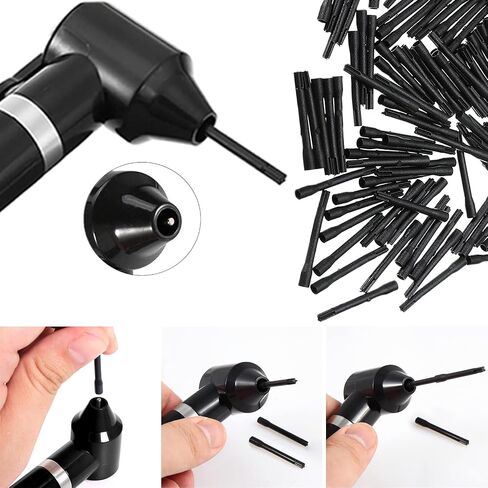 Tattoo Ink Mixer Machine 𝗦𝗲𝘁 - 100Pcs Yugui Ink Mixing Sticks and 100Pcs Tattoo Ink Cups Pigment Mixer Agitator Sticks Black Electric Color Tattoo Mixer Machine for Makeup Eyebrow Color in Saudi Arabia