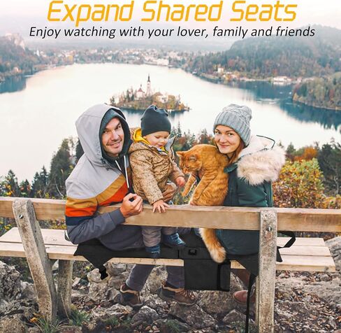 Heated Stadium Seat Cushion Pad Cordless Rechargeable 149F USB Battery Heated Bleacher Cushion Portable Heating Pad with Backrest Heating for Outdoor Camping, Fishing - 3 Heat Settings (NO Power Bank) in Saudi Arabia