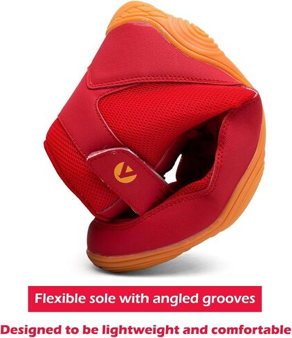 DimaiGlobal Men's Wrestling Shoe Fitness Sneaker Boxing Shoes Zero Drop Sole High Top Fighting Shoes Taekwondo Karate Martial Arts Training Shoes in Kuwait