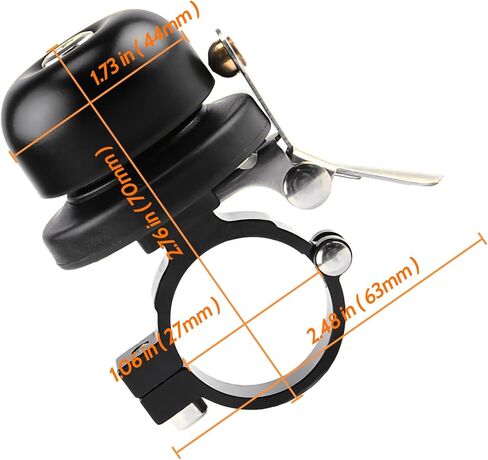 حامل جرس الدراجة لـ AirTag مقاوم للماء ومتتبع نظام تحديد المواقع للدراجة مضاد للسرقة، حامل من سبائك الألومنيوم لمقود الدراجة الجبلية على الطريق، حلقة صوت عالية ونقية in Kuwait