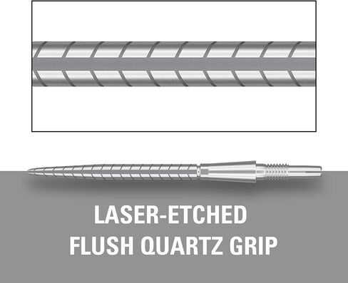 نقاط رمي السهام من TARGET Swiss Point Storm، كوارتز (مجموعة من 3 رؤوس) 26 مم/30 مم/35 مم - ذهبي/فضي/أسود | تغيير نقاط السهام، ونقاط العاصفة السويسرية، وإكسسوارات السهام الاحترافية in Kuwait