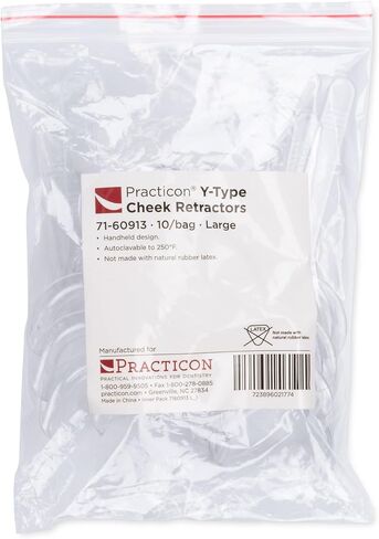 Practicon Y-Type Cheek Retractors, Small, Pack of 10 in Saudi Arabia