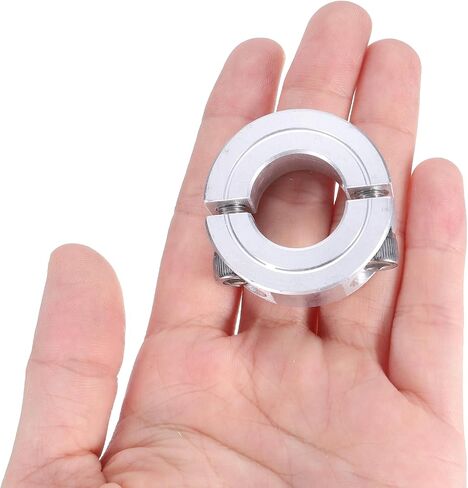 uxcell Double Split Clamp-On Shaft Collar for 3/4" Shaft, Two-Piece Clamping Collar 1-1/2" OD, 1/2" Thickness, Aluminum Alloy Set Screw Split Collar Clamp in Saudi Arabia