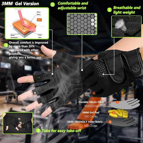 MOREOK Bike Gloves Exercise Workout Gloves AK050-one pair（Orange-Medium） Exercise Workout Gloves MK1003-one pair（Black-Medium） in Saudi Arabia