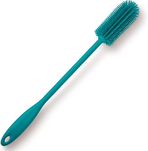 Silicone Bottle Brush, Water Bottle Cleaner Brush with Long Handle, Perfect for Cleaning Narrow Neck Containers, Vacuum Sports Bottle, Tumblers, Flask, Glassware (1 Pack, Charcoal) in Saudi Arabia