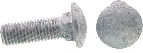 Prime-Line 9065053 Carriage Bolts, 5/8 In.-11 X 2 In., A307 Grade A Hot Dip Galvanized (5 Pack) in Saudi Arabia
