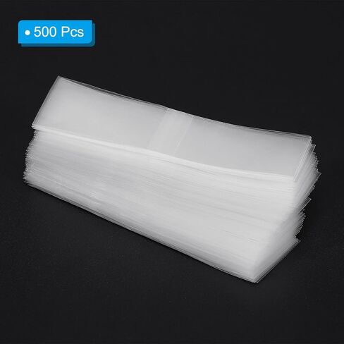 PATIKIL 66x25mm PVC Perforated Shrink Bands, 500Pcs Heat Shrink Wrap for Bottles, Jars, Cans and Tins Fits Cap Diameter 1.22to1.5", Clear in Saudi Arabia