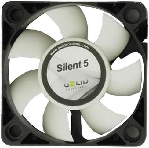 Gelid Solutions Silent 4 – 40mm Computer Fan, 3 Pin Molex, 40x40x10mm, Fan Speed: 4200RPM, Hydro Bearing, FN-SX04-42, Very Quiet, Noise Level 18.9 dBA, Color Black in Kuwait