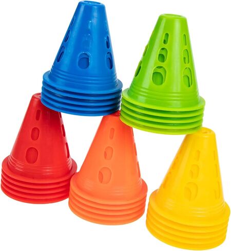 NOLITOY 25pcs Roller Barricades Mini Skates Pe in Saudi Arabia
