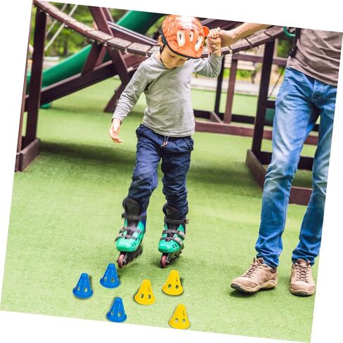 NOLITOY 25pcs Roller Barricades Mini Skates Pe in Saudi Arabia