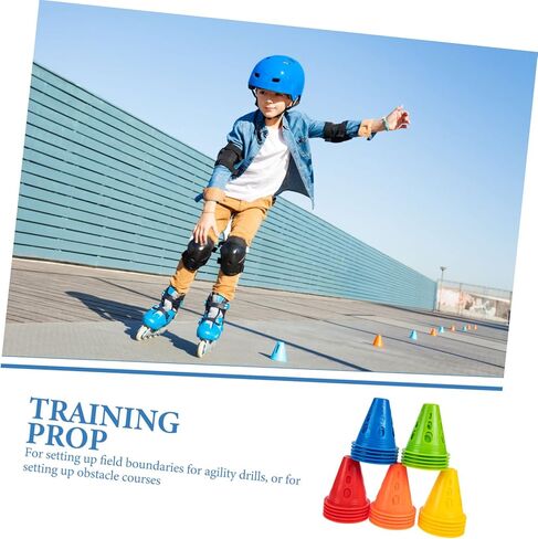 NOLITOY 25pcs Roller Barricades Mini Skates Pe in Saudi Arabia