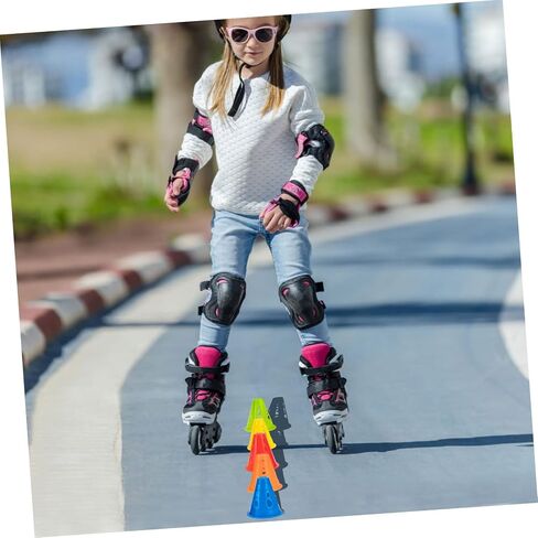 NOLITOY 25pcs Roller Barricades Mini Skates Pe in Saudi Arabia