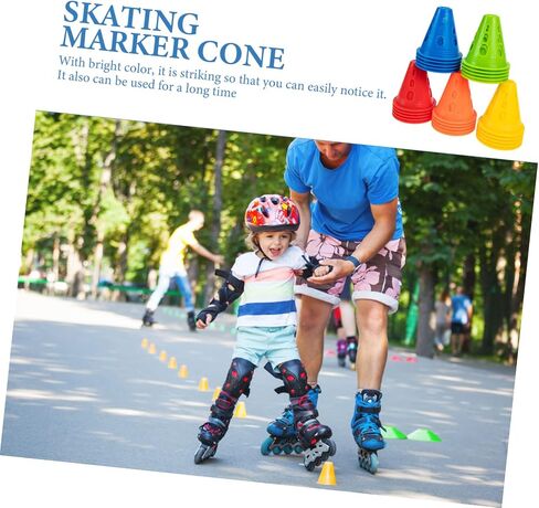 NOLITOY 25pcs Roller Barricades Mini Skates Pe in Saudi Arabia