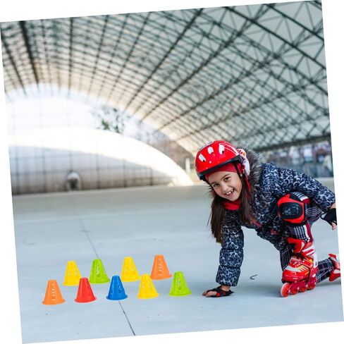 NOLITOY 25pcs Roller Barricades Mini Skates Pe in Saudi Arabia