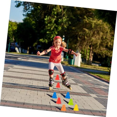 NOLITOY 25pcs Roller Barricades Mini Skates Pe in Saudi Arabia