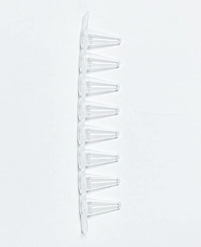 أنابيب PCR شفافة مكونة من 8 أشرطة سعة 0.1 مل، أنابيب ذات أغطية مسطحة، 125 مجموعة/حزمة، أنابيب تفاعل PCR ذات جدار رفيع للغاية، أنبوب طرد مركزي دقيق من مادة البولي بروبيلين، خالي من DNase/RNase in Kuwait