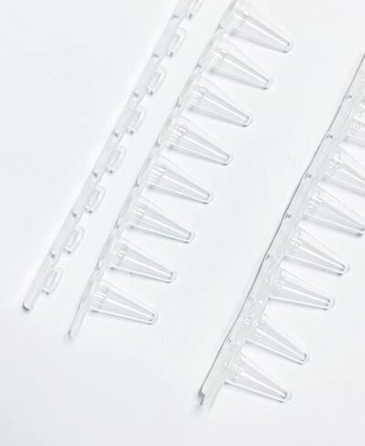 أنابيب PCR شفافة مكونة من 8 أشرطة سعة 0.1 مل، أنابيب ذات أغطية مسطحة، 125 مجموعة/حزمة، أنابيب تفاعل PCR ذات جدار رفيع للغاية، أنبوب طرد مركزي دقيق من مادة البولي بروبيلين، خالي من DNase/RNase in Kuwait