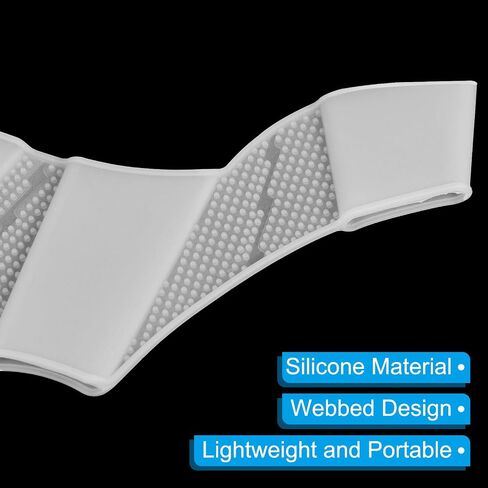 PATIKIL Silicone Swimming Gloves Webbed Swim Gloves Finger Frog Type Water Resistance Gear Paddle Fins in Saudi Arabia