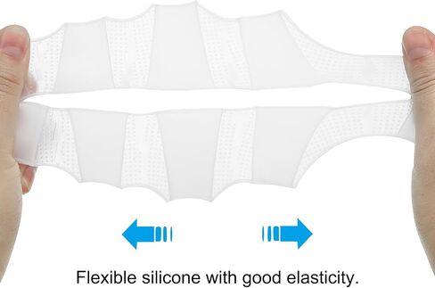 PATIKIL Silicone Swimming Gloves Webbed Swim Gloves Finger Frog Type Water Resistance Gear Paddle Fins in Saudi Arabia