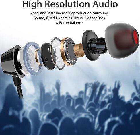 سماعات رأس USB C مع ميكروفون لجهاز iPad Air 2024 وSamsung S24 Ultra S23 S22 A55 A35 iPhone 15 Pro Max، سماعات أذن سلكية USB من النوع C داخل الأذن لجهاز OnePlus Open 12 11 9 Galaxy Z Fold 5 Google Pixel 8 Pro 7 6 in Kuwait